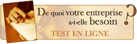 De quoi votre entreprise a-t-elle besoin ? Test en ligne